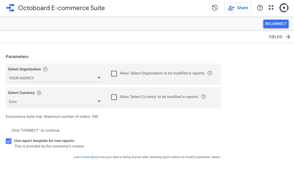 Google data studio ecommerce parameters